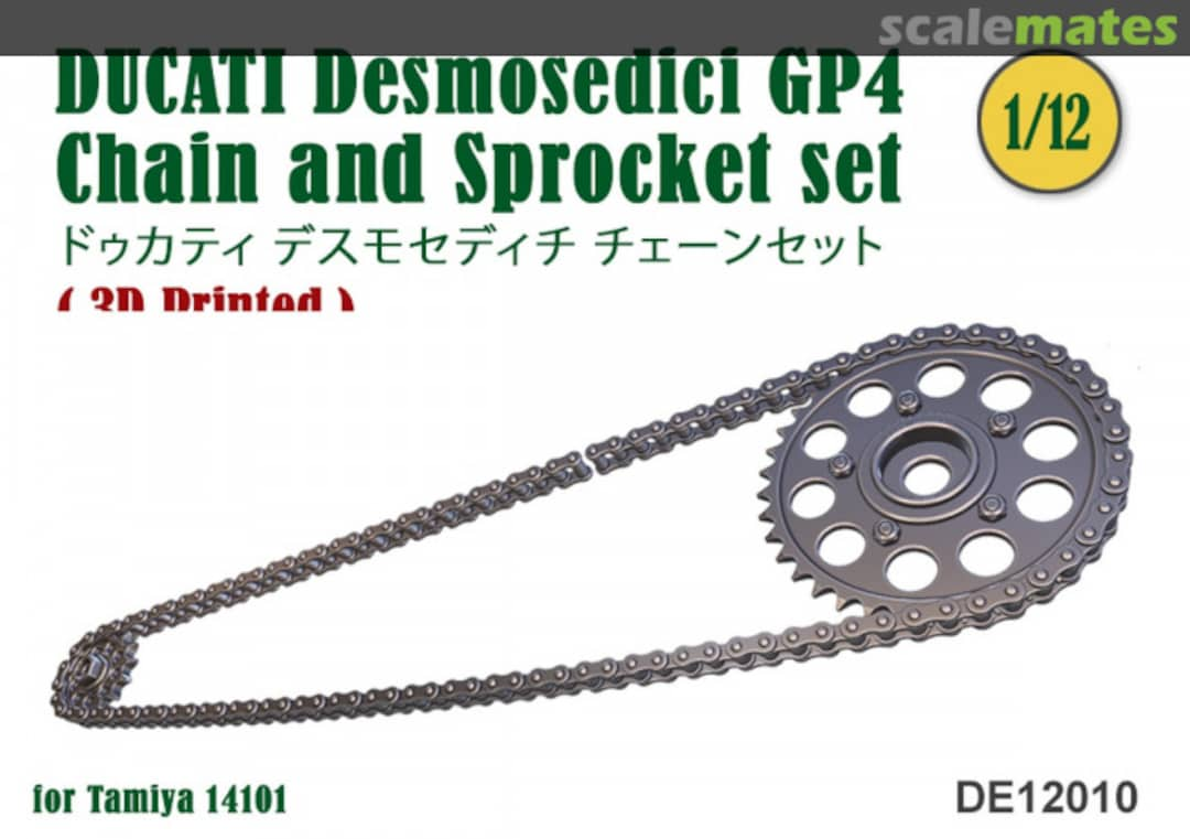 Boxart Chain and Sprocket set for DUCATI Desmosedici GP4 DE12010 Fat Frog Scale Models