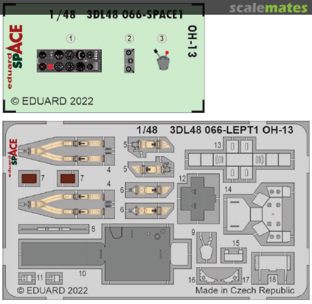 Boxart OH-13 detail set SPACE 3DL48066 Eduard