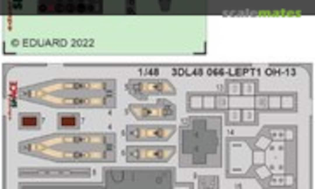 1:48 OH-13 detail set SPACE (Eduard 3DL48066)