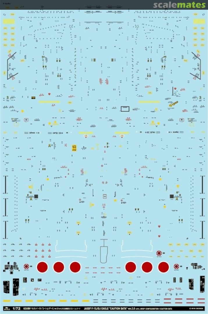 Boxart JASDF F-15J/DJ Eagle Caution Data Ver.3.0 with MSIP Configuration I Aircraft A-72099 MYK Design