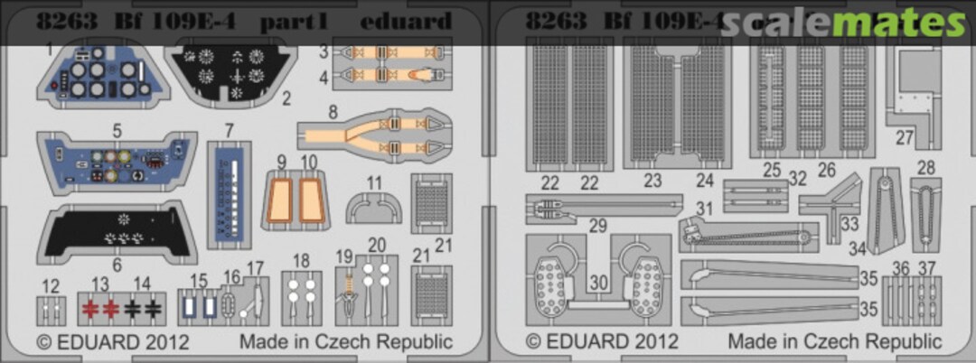 Boxart Bf 109E-4 PE-set 8263-LEPT Eduard