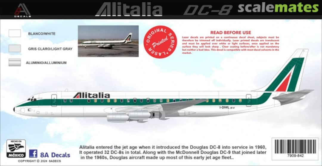 Boxart Alitalia DC-8 7909-842-144 8aDecs