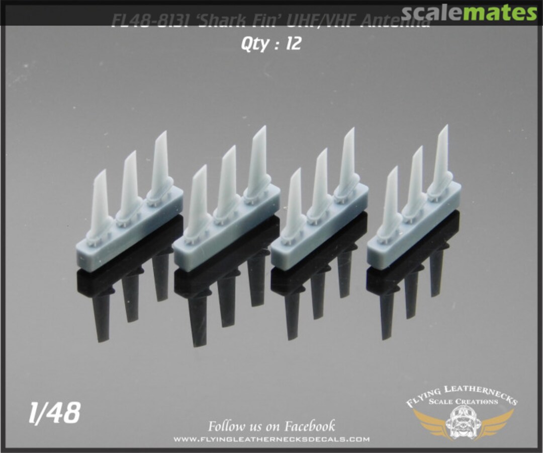 Boxart 'Shark Fin' UHF/VHF Antenna for F/A-18, others FL48-8131 Flying Leathernecks