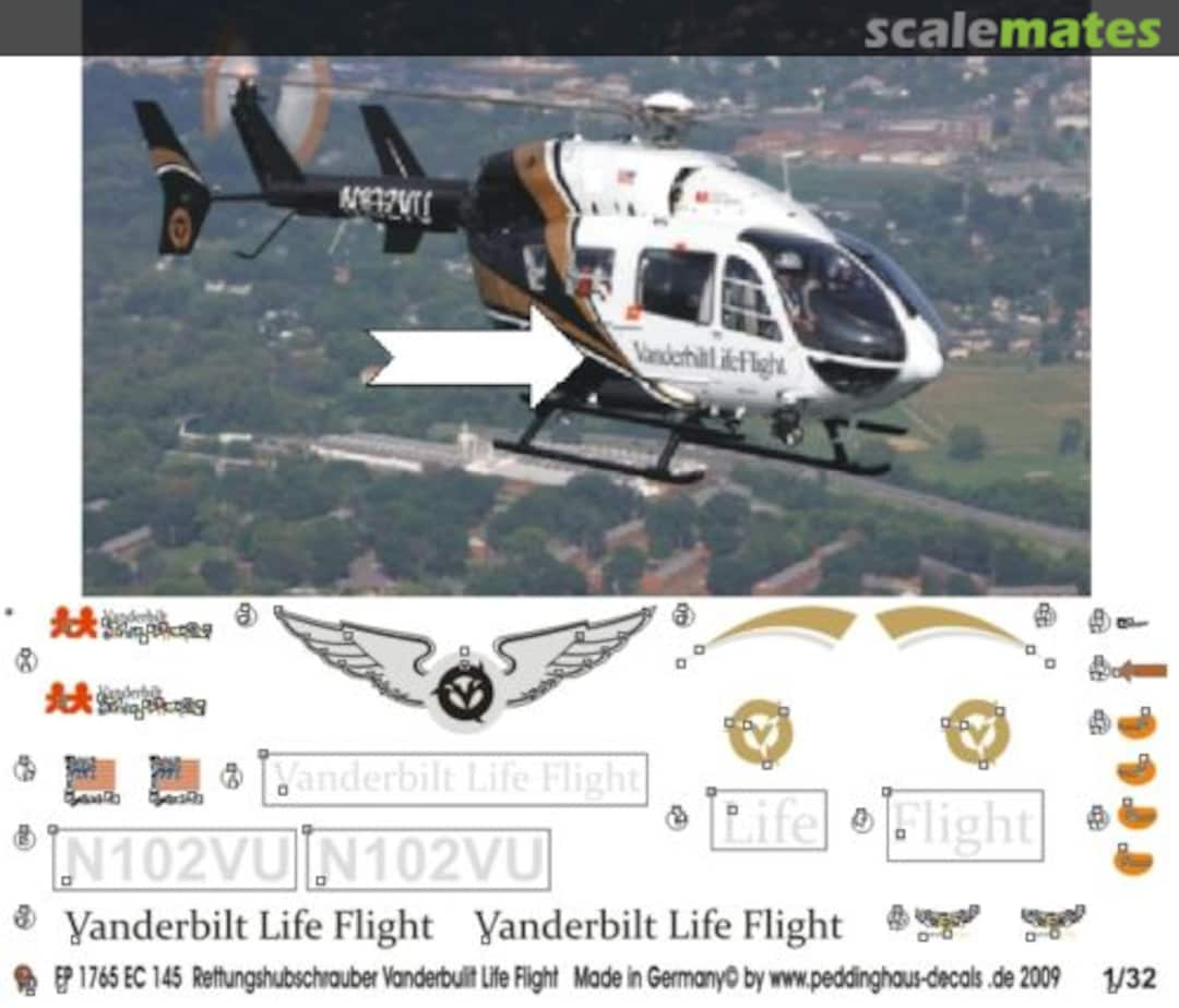 Boxart Vanderbilt Life Flight EP 1765 Peddinghaus-Decals