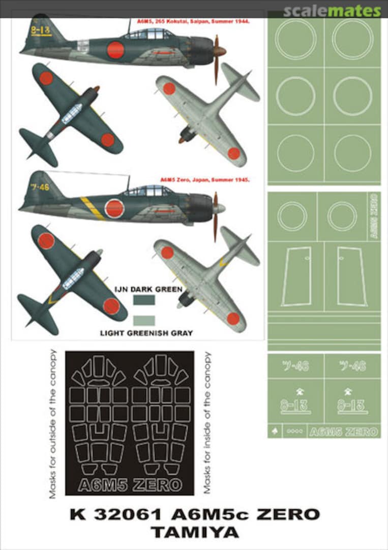 Boxart Mitsubishi A6M5 Zero K32061 Montex