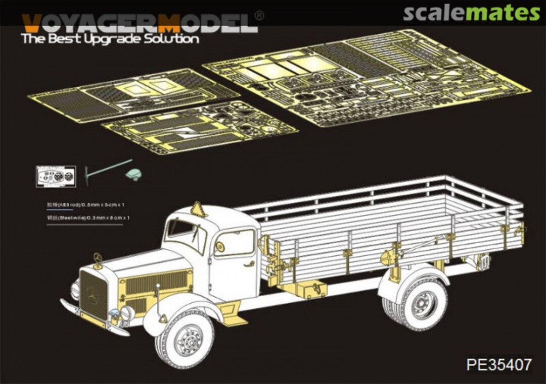 Contents Mercedes Benz L4500A Truck PE35407 Voyager Model