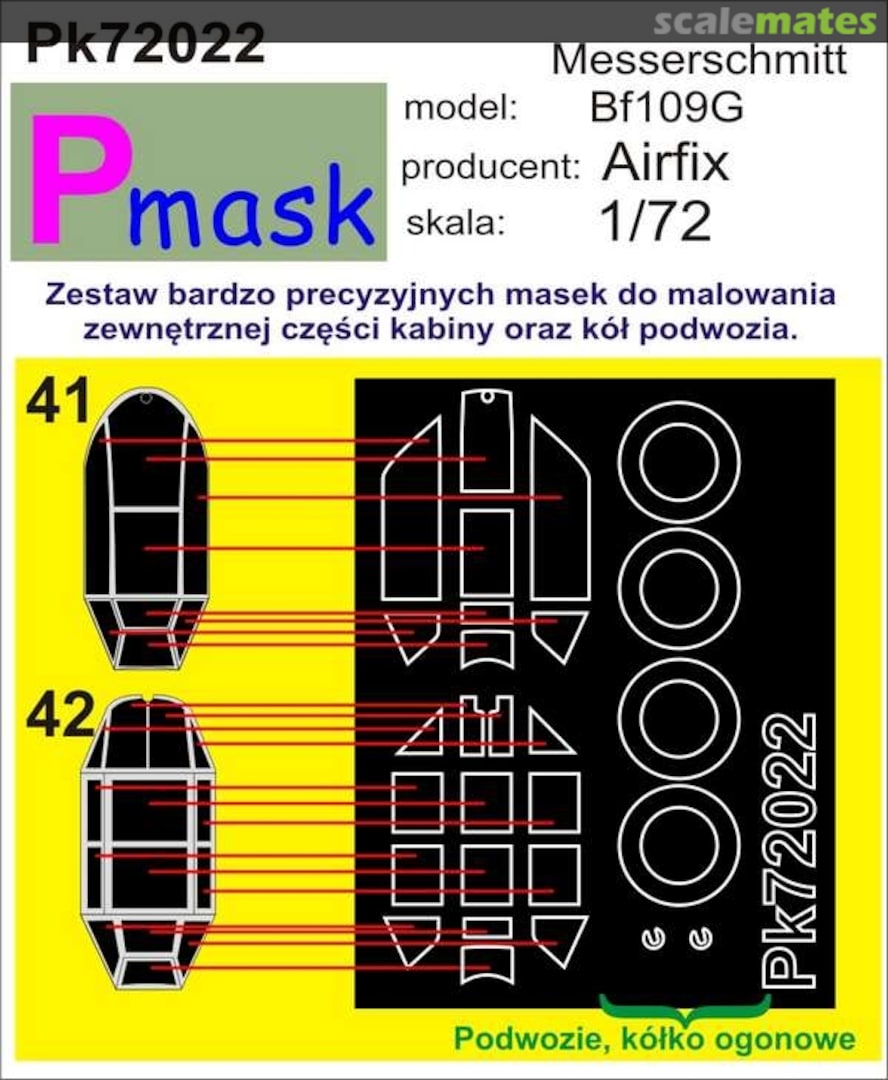 Boxart Messerschmitt Bf109G PK72022 Pmask