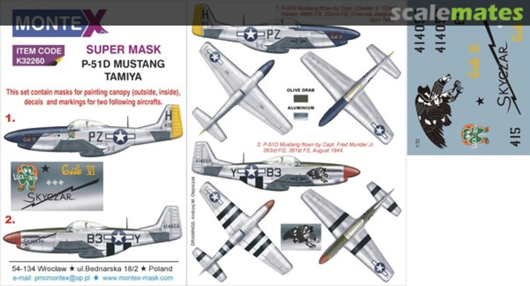 Boxart P-51D Mustang K32260 Montex