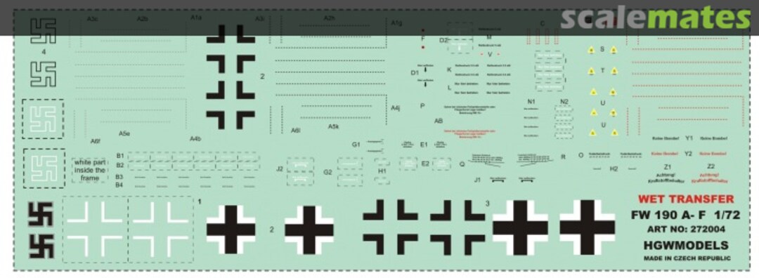 Boxart Focke-Wulf 190 A-F 272004 HGW Models