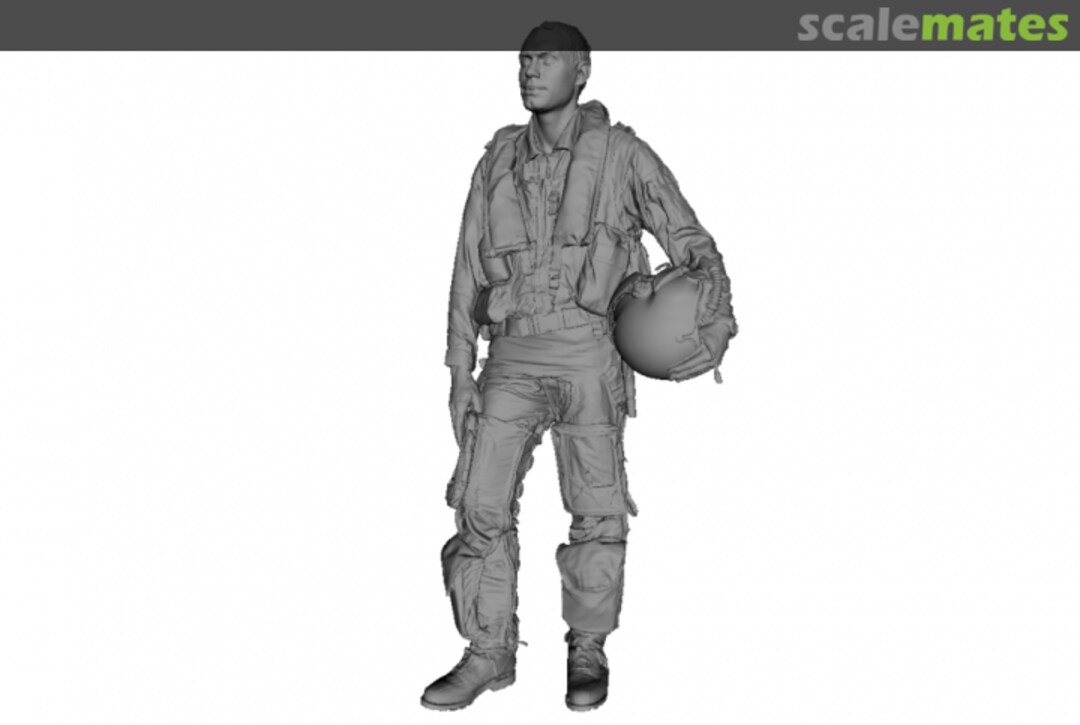 Boxart french modern Armée de l'Air pilot in flight gear standing 2 (squadron 2/3) (JH) 480048 Reedoak