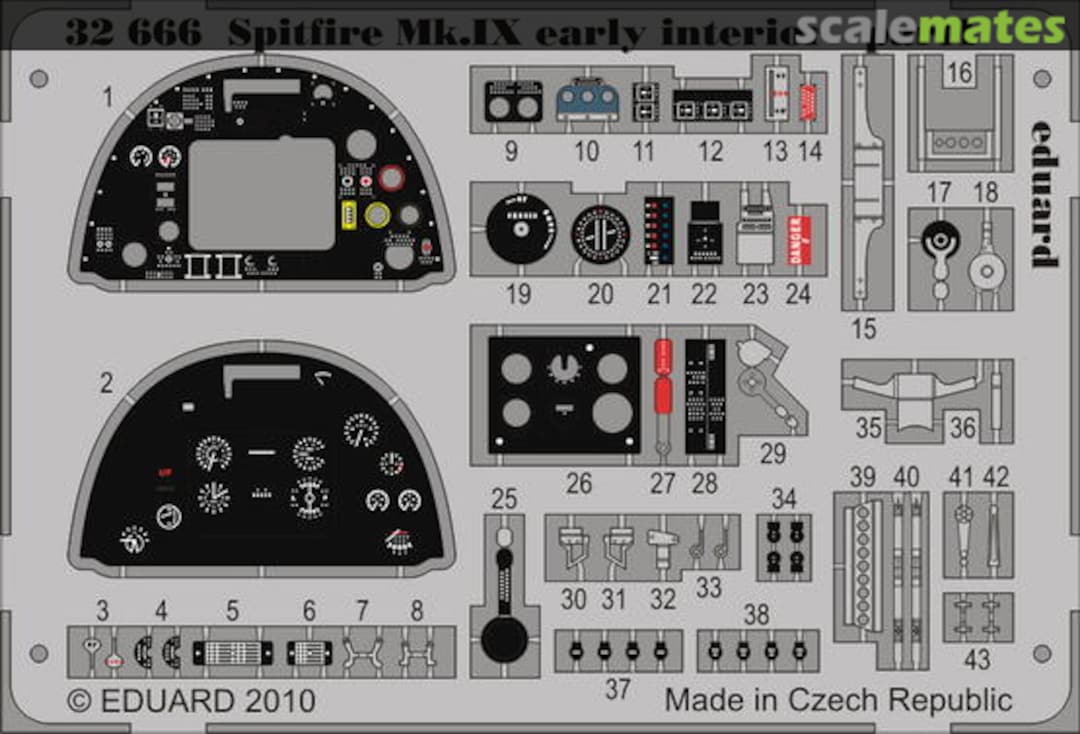 Boxart Spitfire Mk.IX early interior S.A. 32666 Eduard