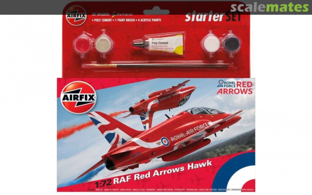 Boxart RAF Red Arrows Hawk A55202C Airfix