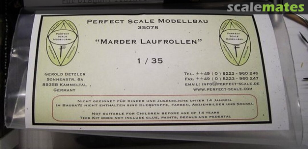 Boxart Laufrollen 35078 Perfect Scale Modellbau