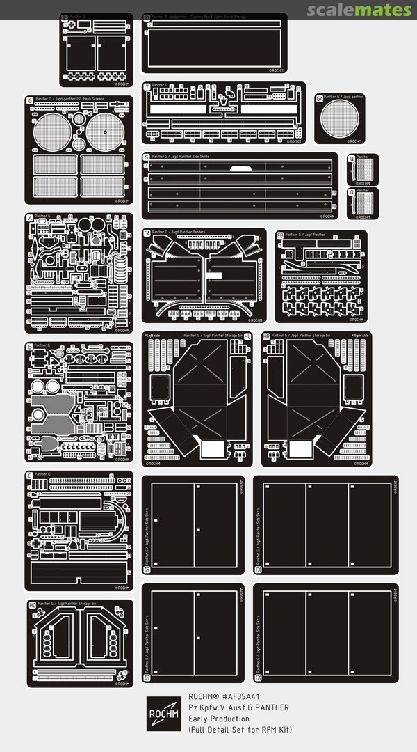 Boxart Pz.Kpfw.V Ausf.G PANTHER Mid/Late Production AF35A41 Rochm