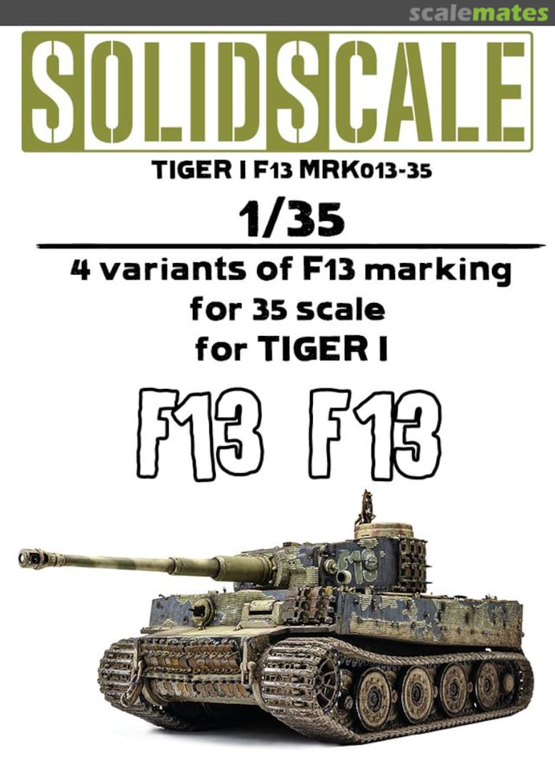 Boxart Tiger I Gruppe Fehrmann F13 MRK013-35 Solid Scale