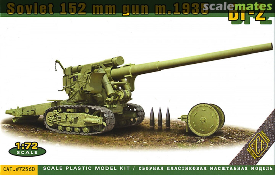 Boxart 152mm Gun M1935 Br-2 72560 ACE