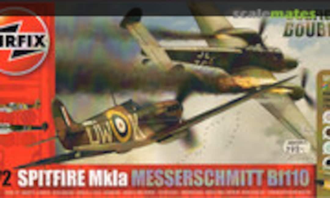 1:72 Supermarine Spitfire Mk1a &amp; Messerschmitt Bf110C-2 (Airfix A50128)