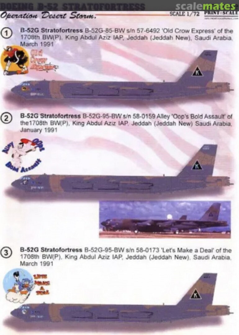 Boxart Boeing B-52 Stratofortress 72-459 Print Scale