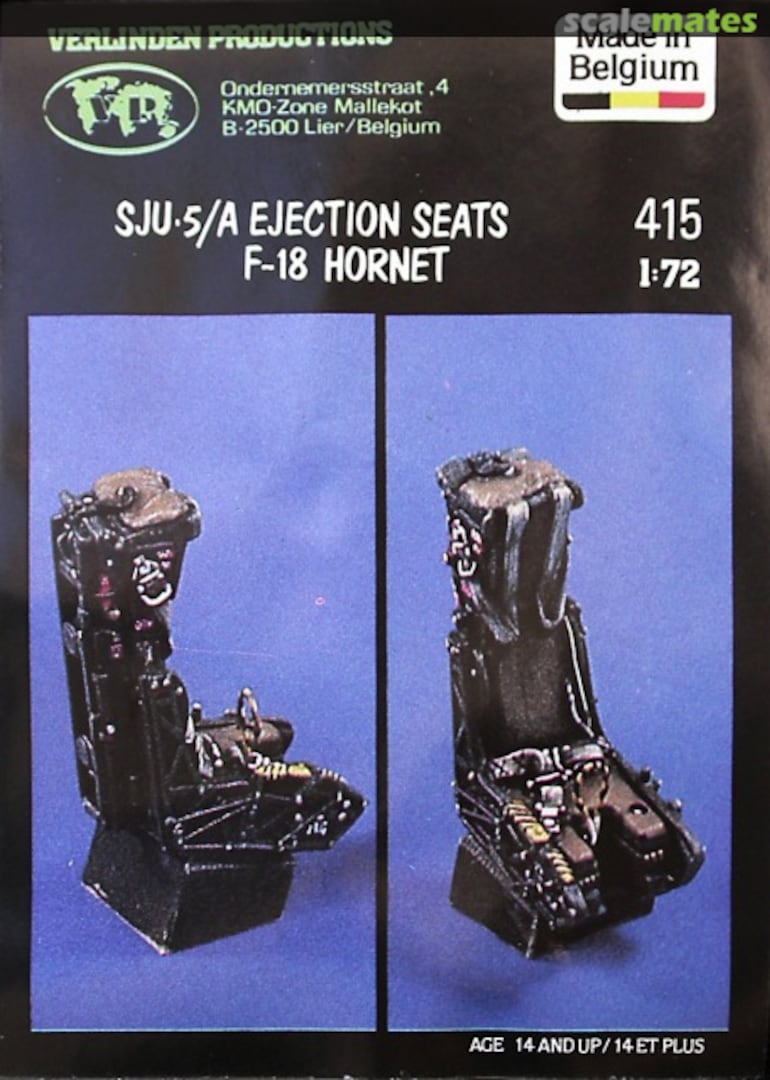 Boxart SJU-5/A Ejection Seats 415 Verlinden Productions