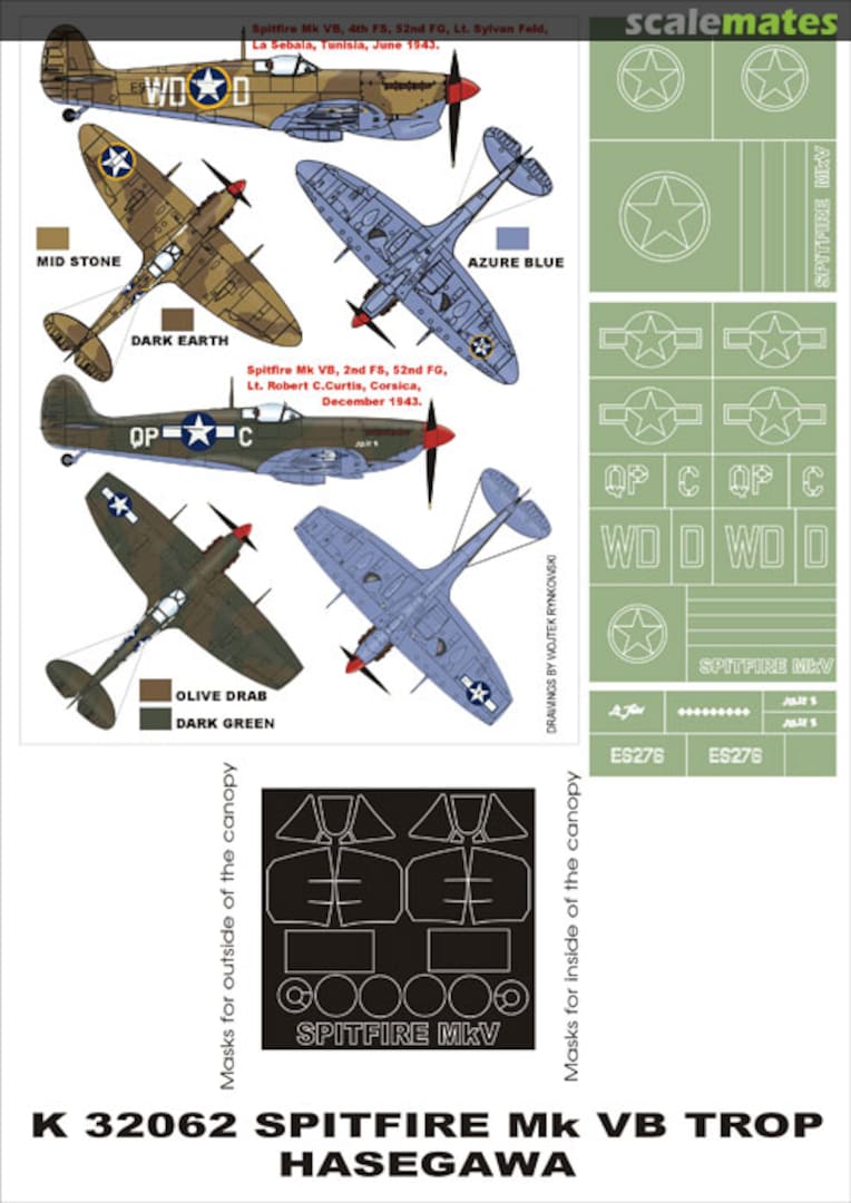 Boxart Spitfire Mk Vb Trop K32062 Montex