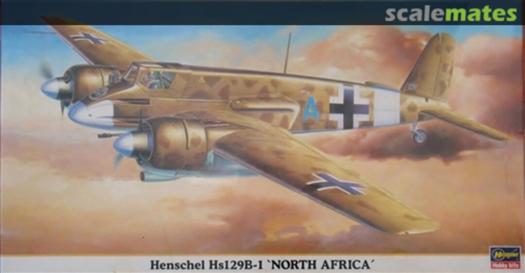 Boxart Henschel Hs129B-1 `North Africa´ 09344 Hasegawa