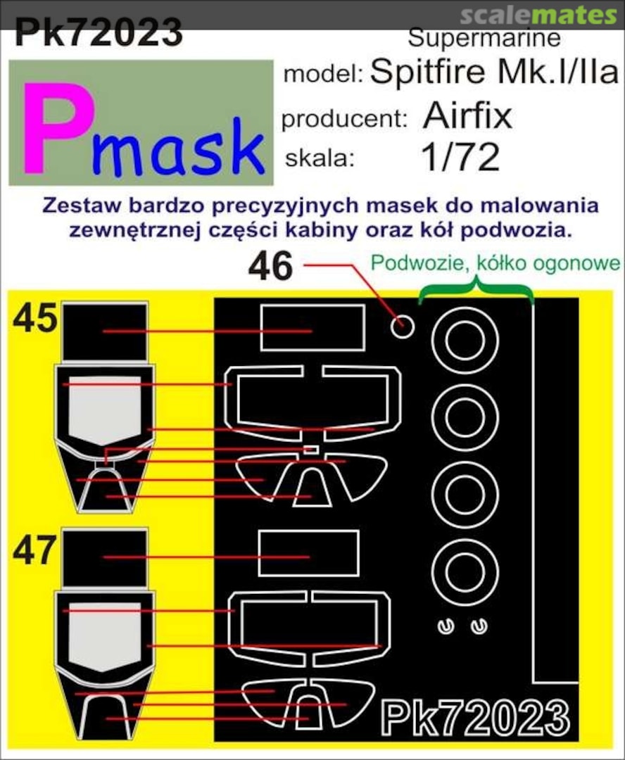 Boxart Supermarine Spitfire Mk.I/IIa Pk72023 Pmask