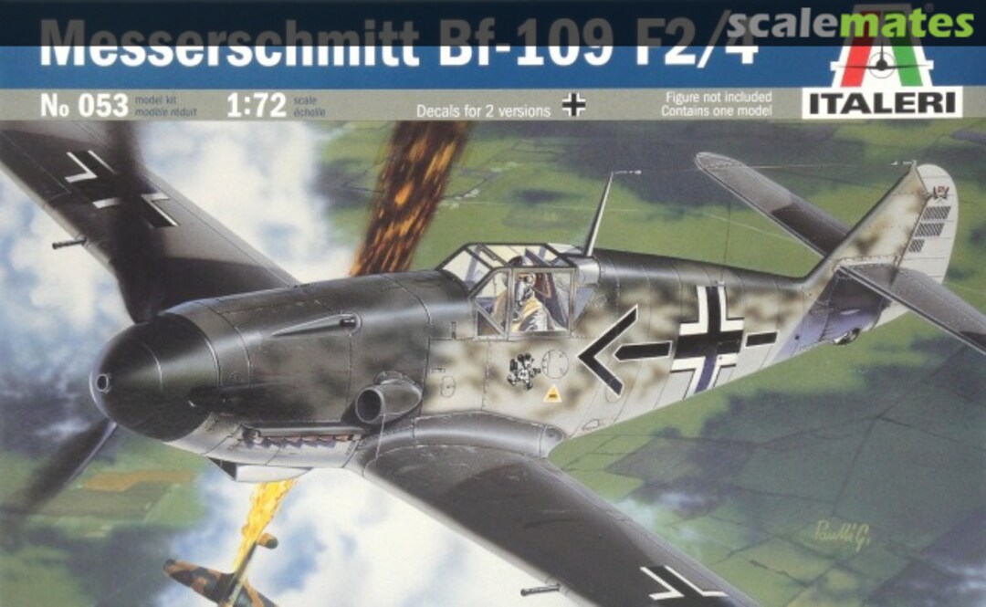 Boxart Messerschmitt Bf-109 F2/4 053 Italeri