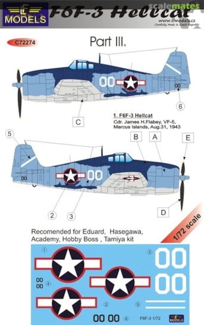 Boxart F6F-3 Hellcat Part III. C72274 LF Models