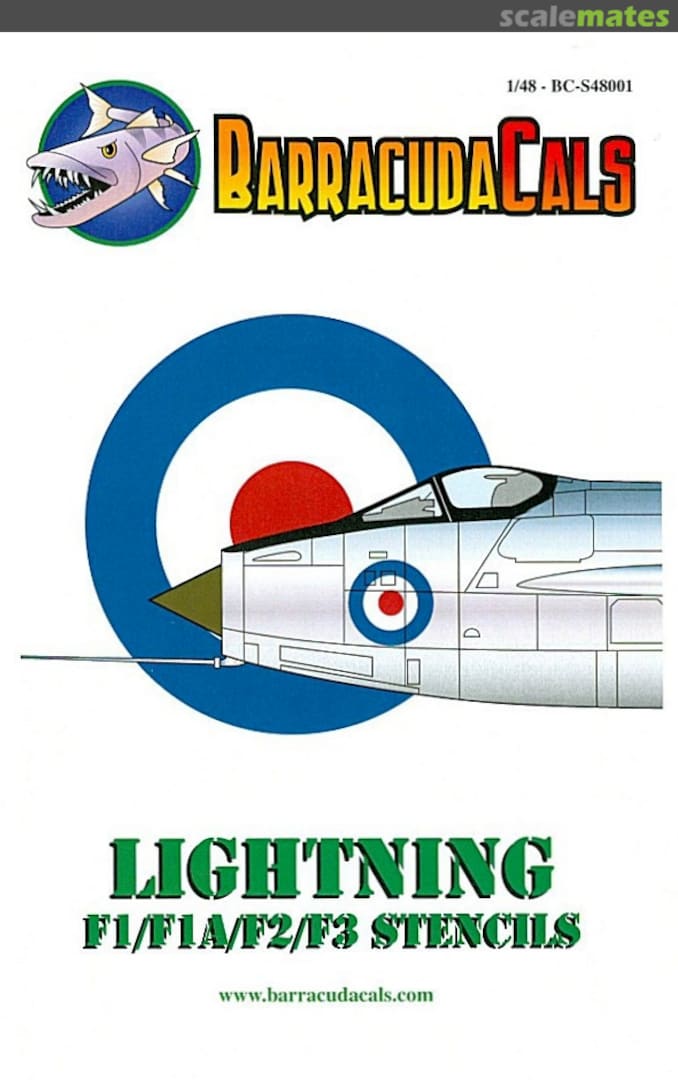 Boxart Lightning F1/F1A/F2/F3 Stencils BC-S48001 Barracuda Studios