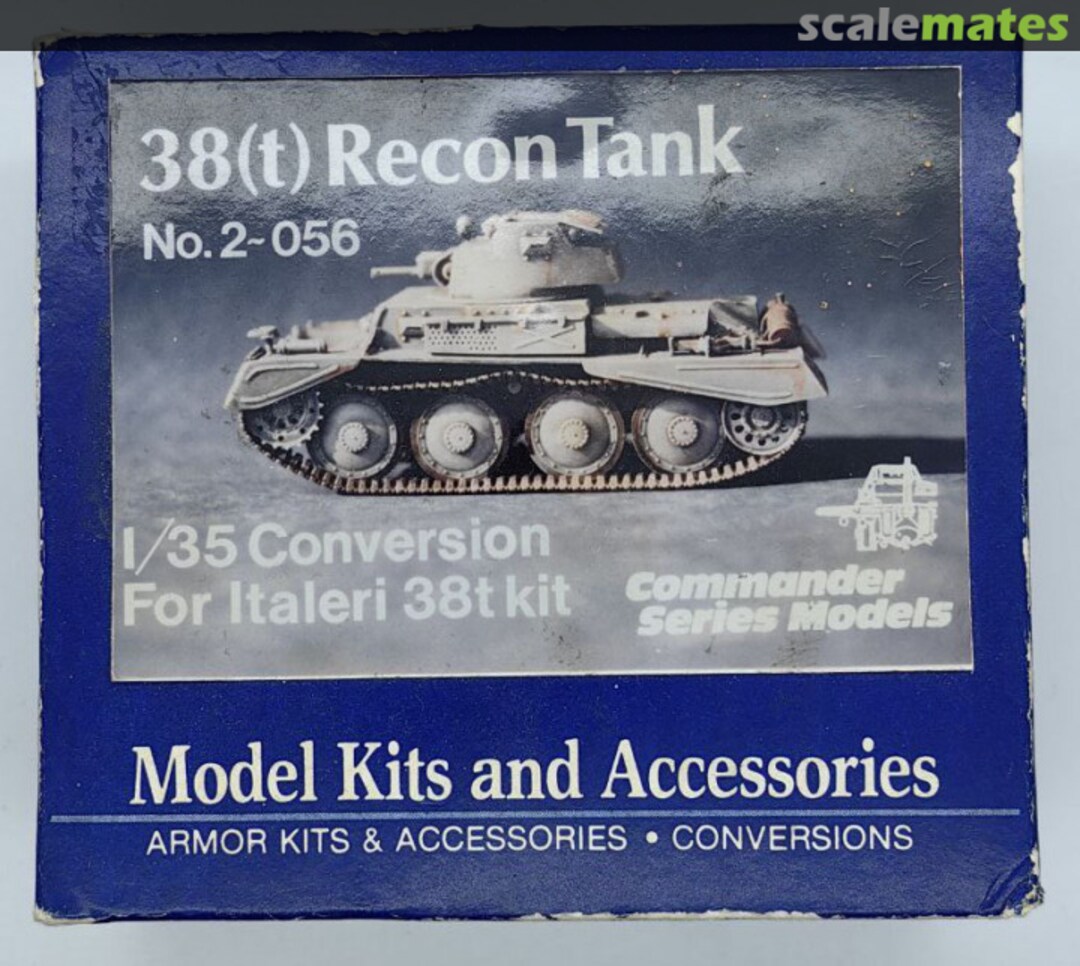 Boxart 38(t) Recon Tank 2-056 Commander Series Models