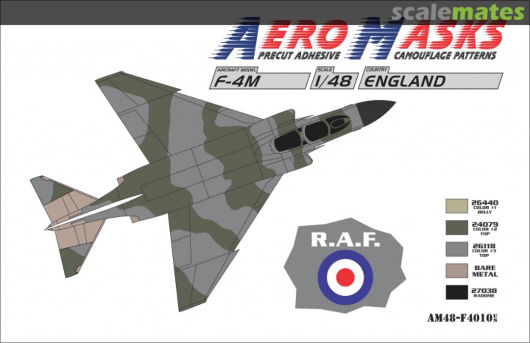 Boxart F-4M England RAF AM48-F4010 AeroMasks