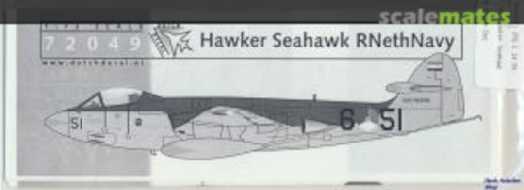 Boxart Hawker Seahawk RNethNavy 72049 Dutch Decal