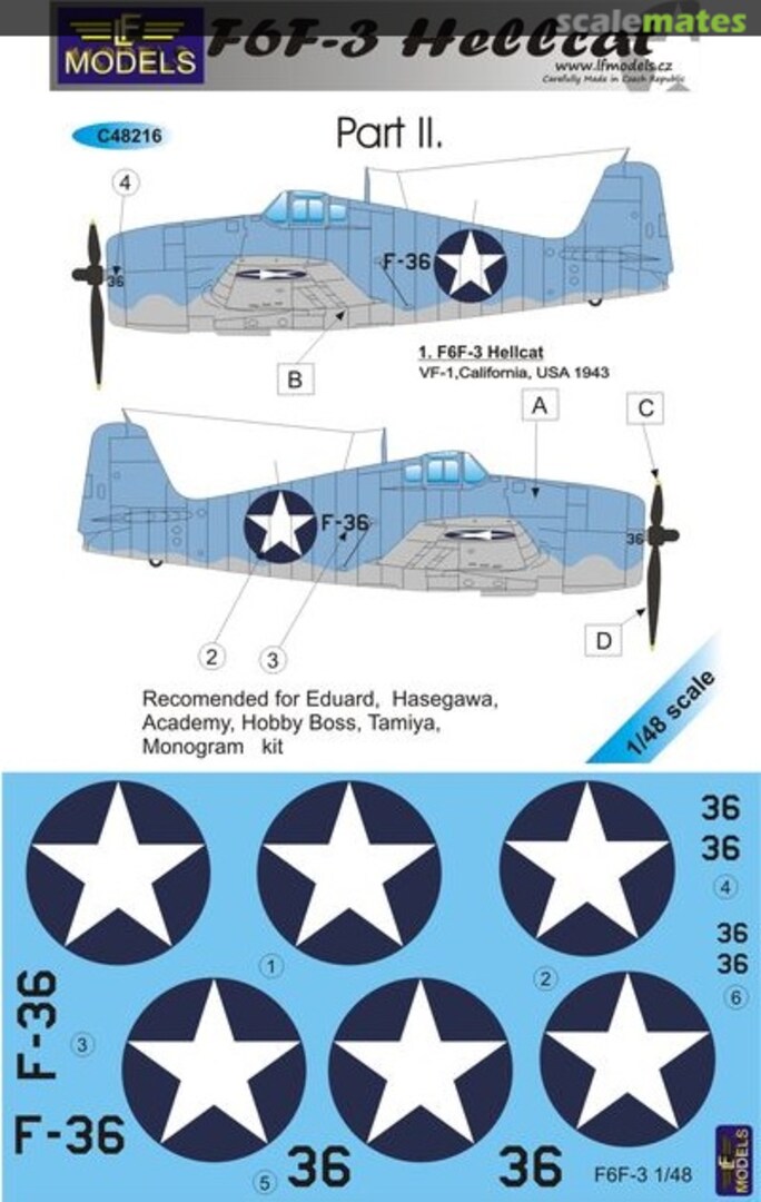 Boxart F6F-3 Hellcat C48216 LF Models