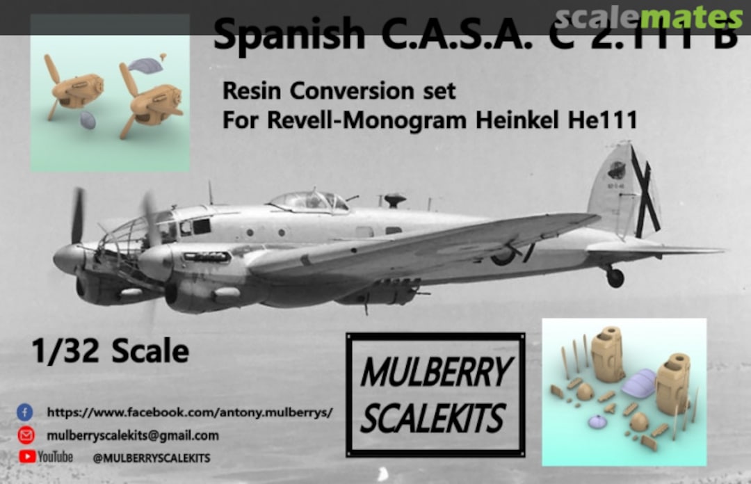 Boxart Spanish C.A.S.A. C 2.111 B conversion set  Mulberry Scalekits