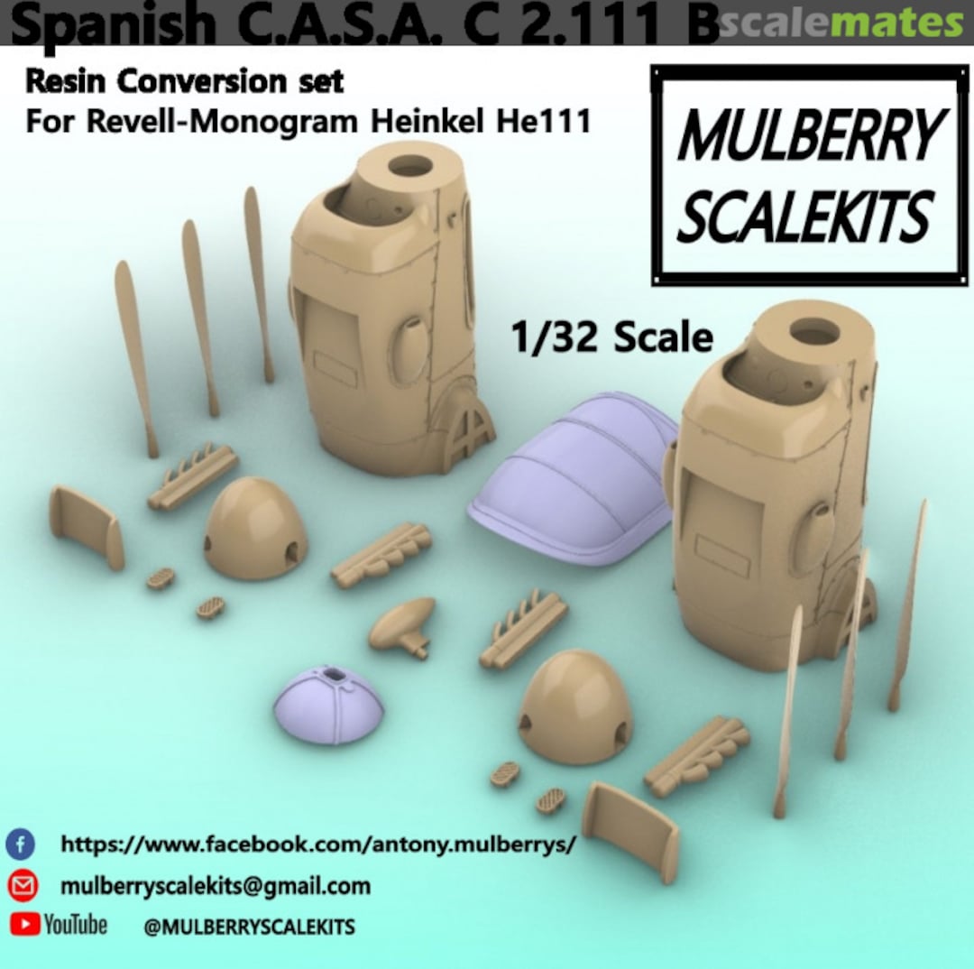 Contents Spanish C.A.S.A. C 2.111 B conversion set  Mulberry Scalekits