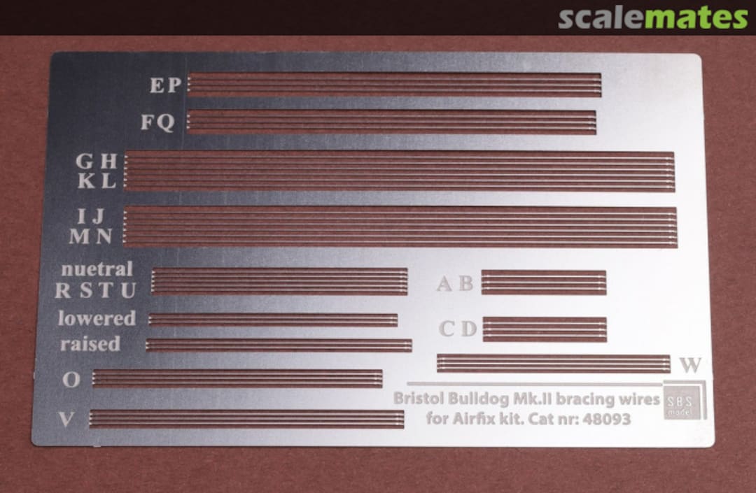 Boxart Bristol Bulldog Mk.II Bracing Wires SBS48093 SBS Model