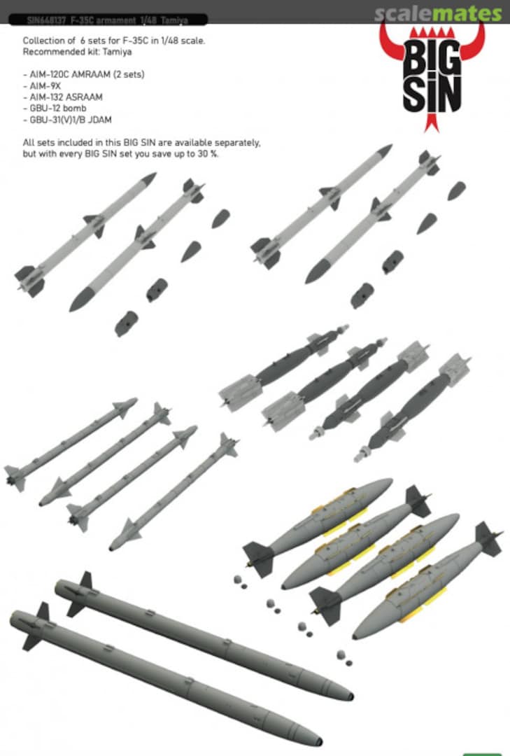 Boxart F-35C Armament SIN648137 Eduard