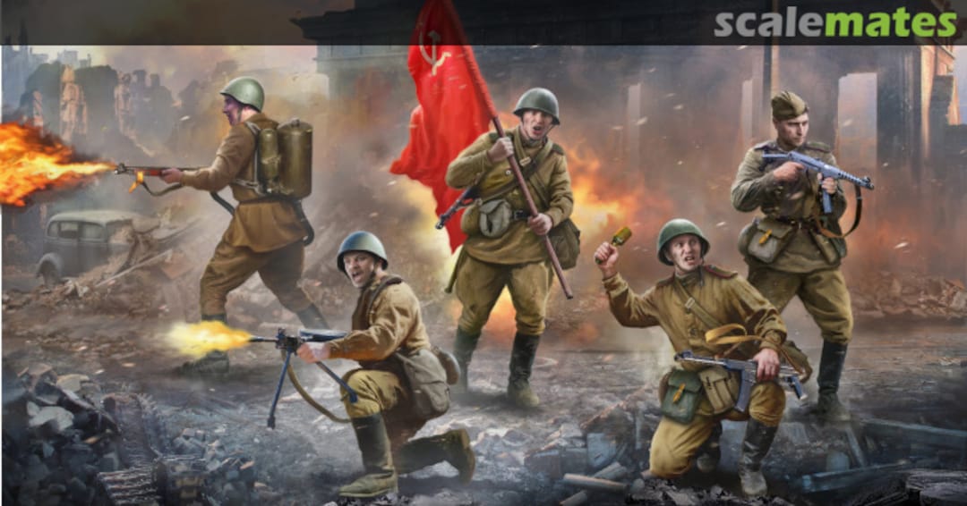 Boxart Soviet Infantry Berlin 1945 3718 Zvezda