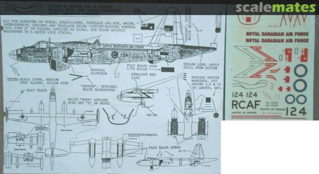 Contents Lockheed P2V-7 Neptune - Royal Canadian Air Force E-9-72 Arrow Graphics