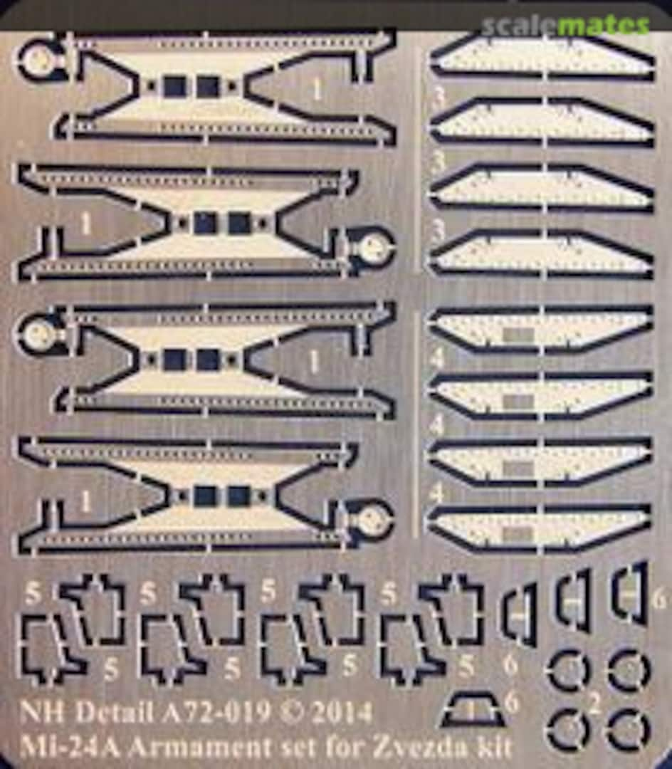 Boxart Mil Mi-24A Armament Set A72-019 NH Detail