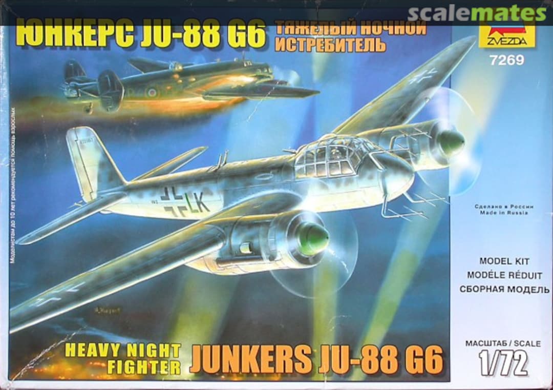 Boxart Junkers Ju-88 G6 7269 Zvezda