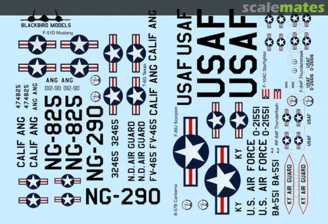 Boxart US Air National Guard Part 1 BMD48010 Blackbird Models