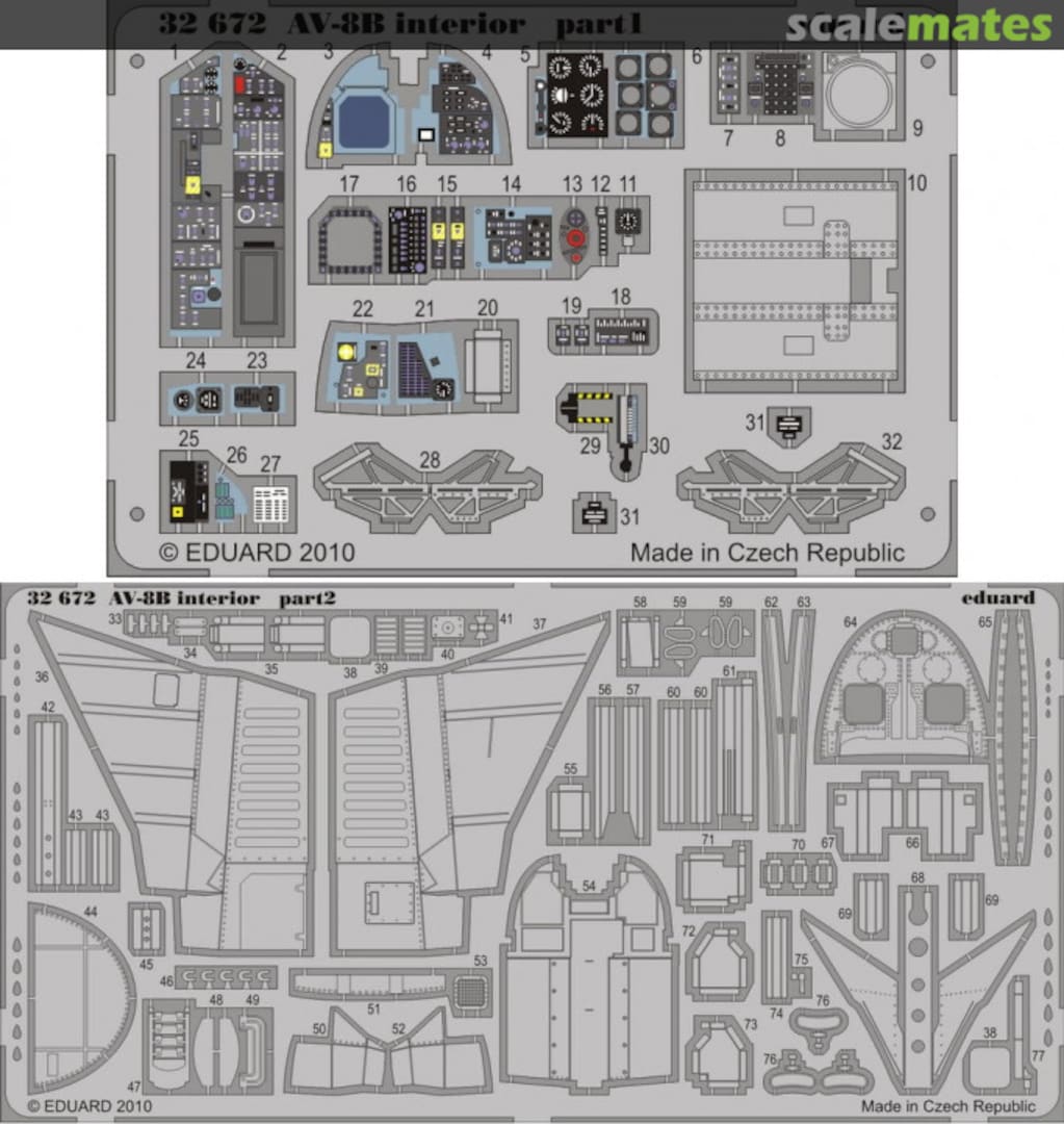 Boxart AV-8B interior S.A. 32672 Eduard