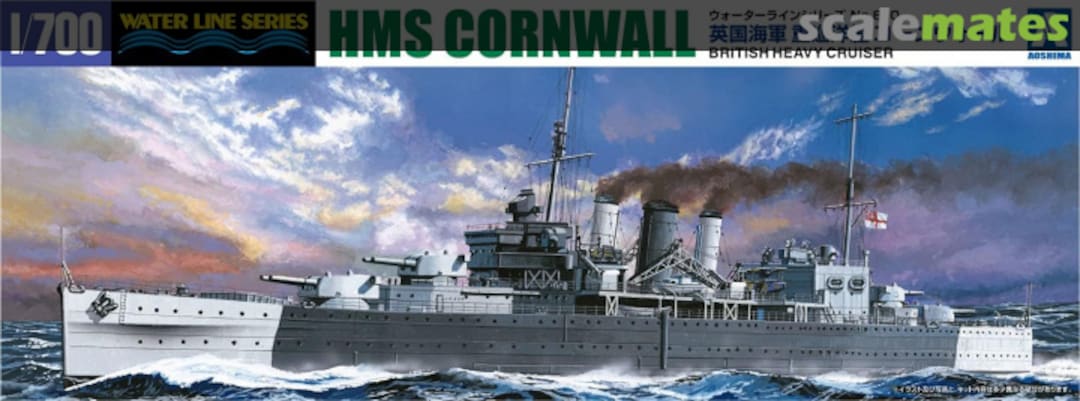 Boxart British Heavy Cruiser HMS Cornwall 056745 Aoshima