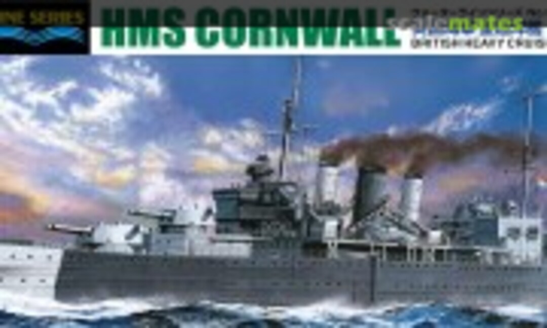 1:700 British Heavy Cruiser HMS Cornwall (Aoshima 056745)