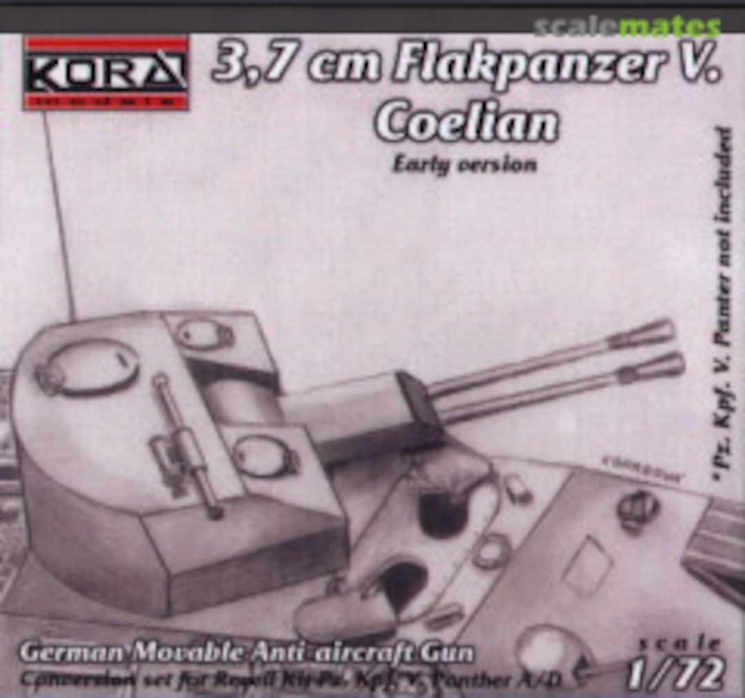 Boxart 3,7cm Flakpanzer V. Coelian conversion set AC7202 Kora Models