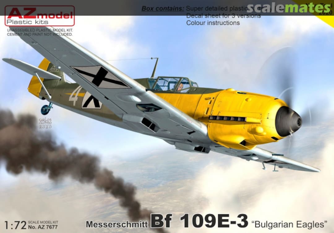 Boxart Messerschmitt Bf 109E-3 AZ 7677 AZmodel