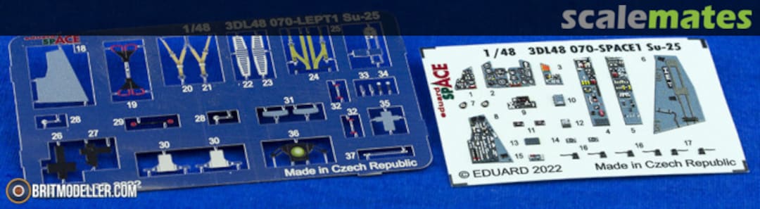 Boxart Su-25 detail set 3D 3DL48070 Eduard