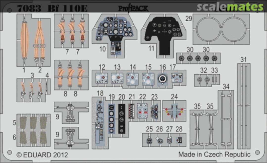 Boxart Bf 110E PE-Set 7083-LEPT Eduard