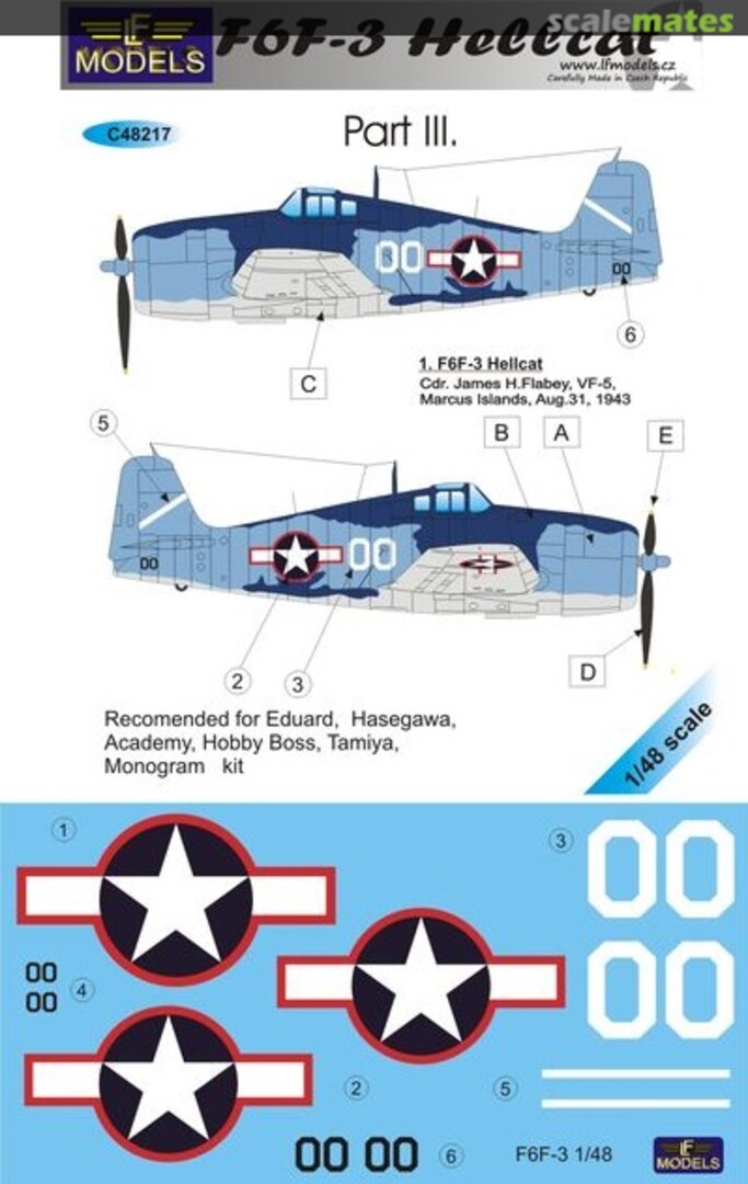 Boxart F6F-3 Hellcat Part III. C48217 LF Models